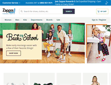 Tablet Screenshot of m.zappos.com